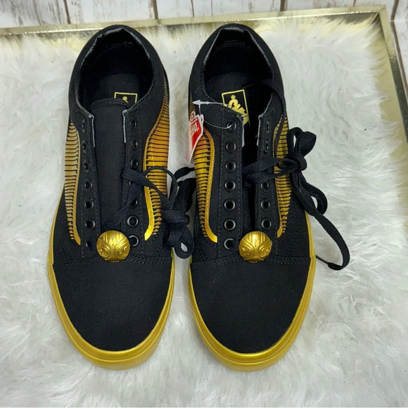 Harry Potter Golden Snitch  x VANS Old Skool Sneakers NEW - Picture 6 of 13
